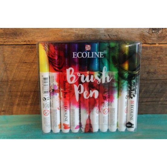 Crayons aquarelle Ecoline Brush pen, ensemble de 10 